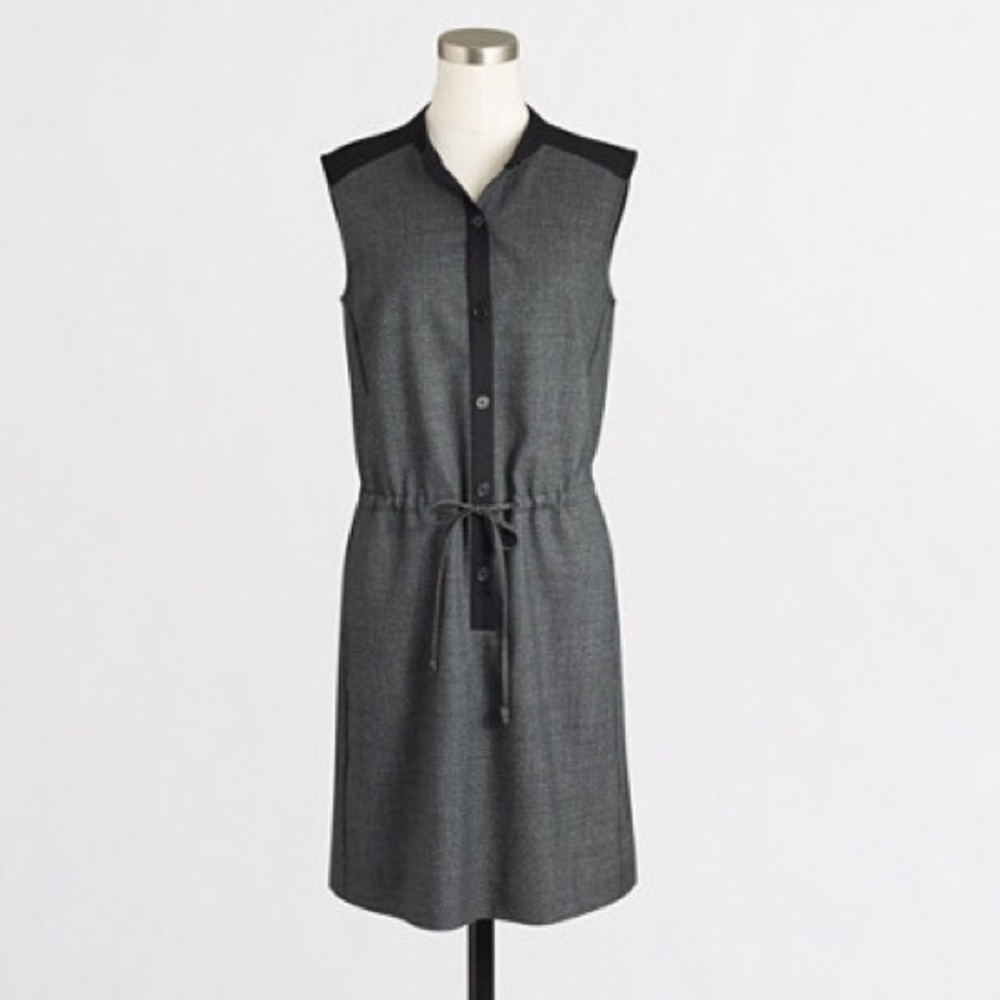J Crew Drawstring Shirtdress